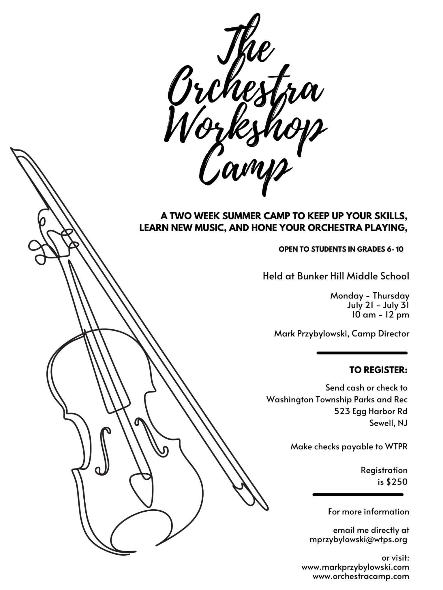 The Orchestra Workshop 2025 Mark Przybylowski The orchestra workshop 2025 mark przybylowski
